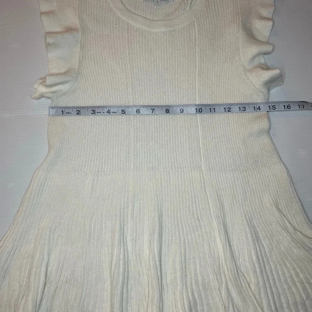 White + Warren White Linen Ribbed Swing Top Size S NWT - Picture 6 of 8